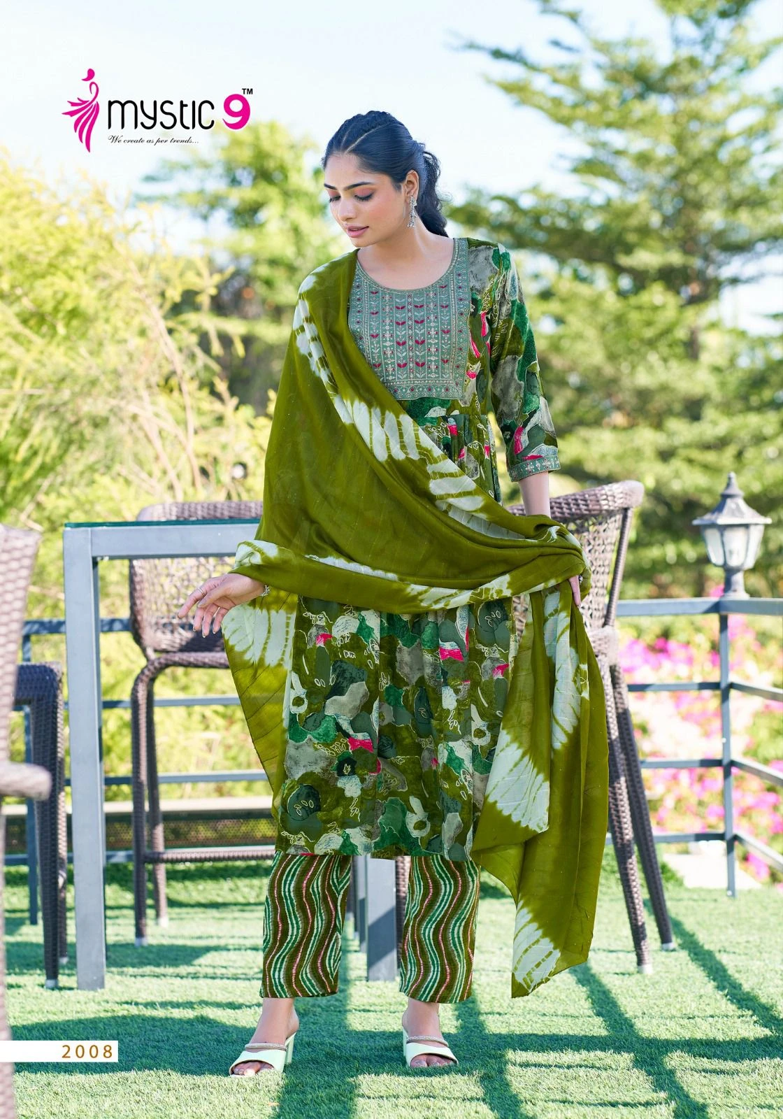 Mystic 9 Shanaya Vol 2 Premium Foil Print Wholesale Readymade Salwar Suit Catalog — Wholesale Readymade Suit, MPA wholesale from Surat - Gallery Image 5